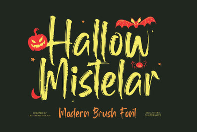 Hallow Mistelar - Modern Brush Font