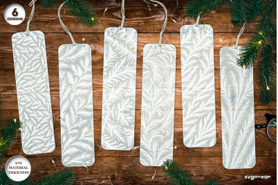 Frost Pattern Bookmarks SVG Bundle