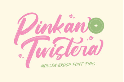 Pinkan Twistera  Modern Brush Script Font
