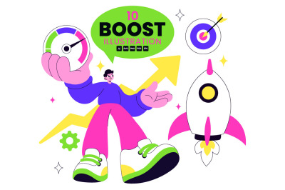 10 Business Boost Illustration