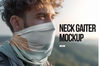 Neck Gaiter Neckwear Mockup