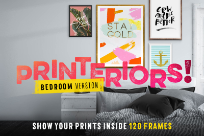 Printeriors Bedroom! Framed Mockups