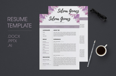 CV template , cover letter template