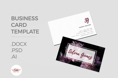 Elegant business card template 