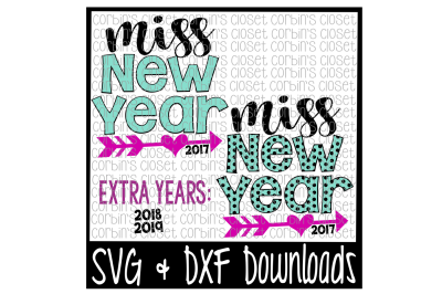 Miss New Year * New Year Cutting File