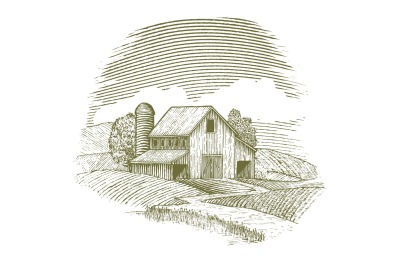 Woodcut Barn