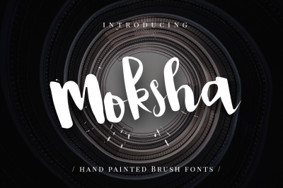 Moksha - Hand Painted Brush Font