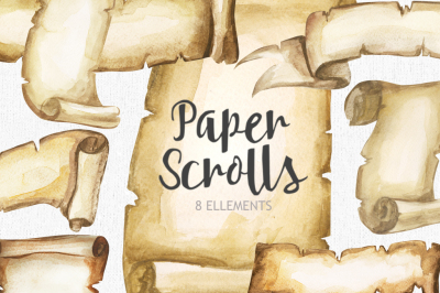 Marble Paper Scrolls