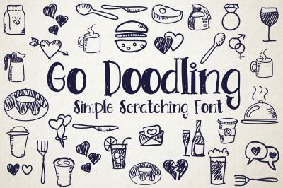 Go Doodling (Scratching Font) + Extra
