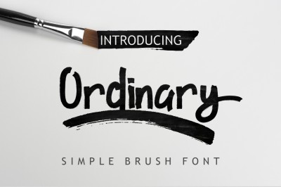 Ordinary Brush Font