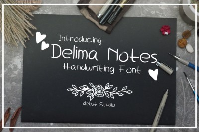 Delima Notes - Handwriting Font