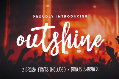 Outshine Brush Font Duo