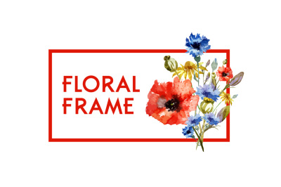 hand painting floral photo frame