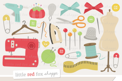 Sewing Supplies Clipart