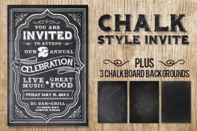 Chalk Style Invite