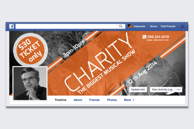 Charity  Concert Facebook Timeline Cover
