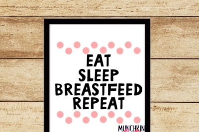 Eat Sleep Breastfeed Repeat Cutting Design 