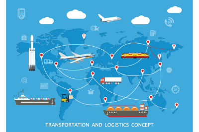Transportation and Logistics Concept