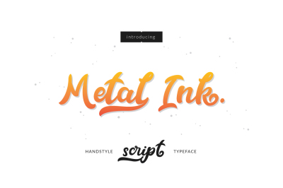 Metal Ink typeface