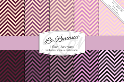 Lilac Chevrons Digital Papers
