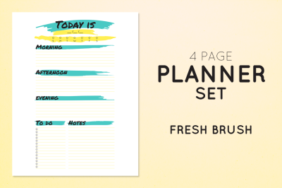 Planner Set - Fresh Brush