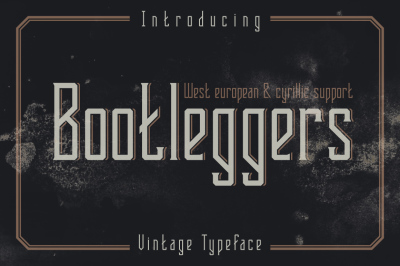 Bootleggers font