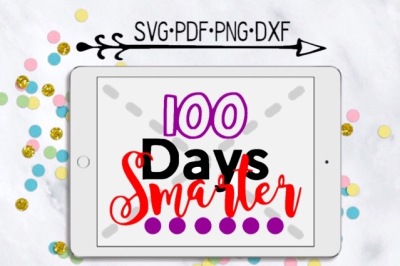 100 Days Smarter-Girl Cutting Design 