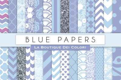 Pastel blue Digital Paper