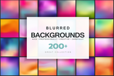 Blurred backgrounds