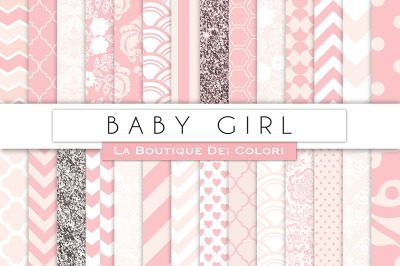 Baby Girl Digital Papers