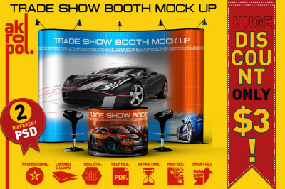 2 Trade Show Booth Mock Up