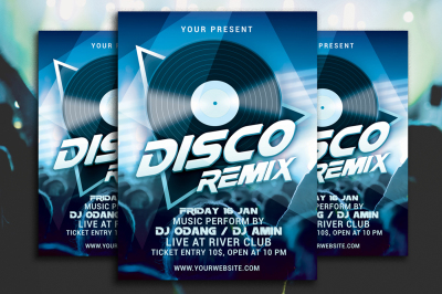 Disco Remix Party Flyer 