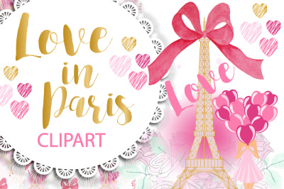 Love in Paris Clipart Png