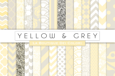 Yellow and Grey Digital Papers