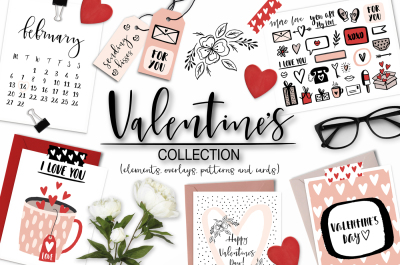 Valentine's Day Overlays & Clipart