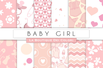 Baby Girl Digital Papers