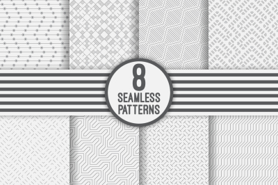 Modern geometric seamless patterns