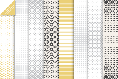 8 halftone seamless backgrounds