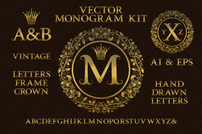 Vintage monogram kit