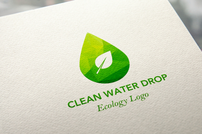 Ecology Water Drop Logo