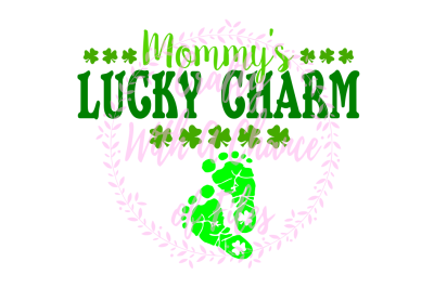 St. Patrick's Day SVG * Mommy's Lucky Charm SVG * Pregnancy SVG * Pregnant SVG * Pregnancy Announcement SVG * Baby Feet SVG * Irish Baby SVG*