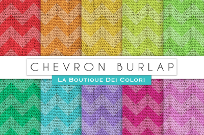 Chevron Burlap Digital Papers