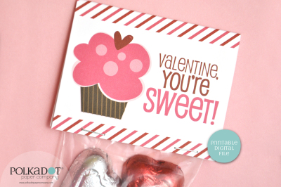 Download Download Cupcake Valentine Printable Treat Bag Topper Free ...