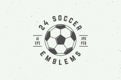 24 soccer emblems