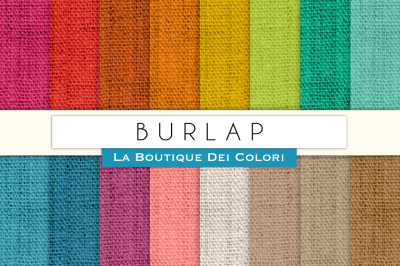 Rainbow Burlap Digital Papers