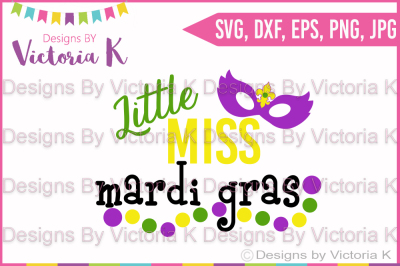 Download Little Miss Mardi Gras Mask Beads Svg Dxf Cricut Silhouette Cut Files Free 666 Free Svg Designs