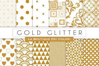 Gold Glitter Digital Papers