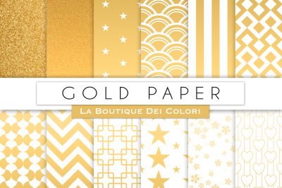 Gold Digital Papers