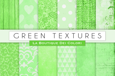 Green Texture Digital Papers
