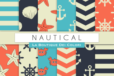 Nautical Digital Papers